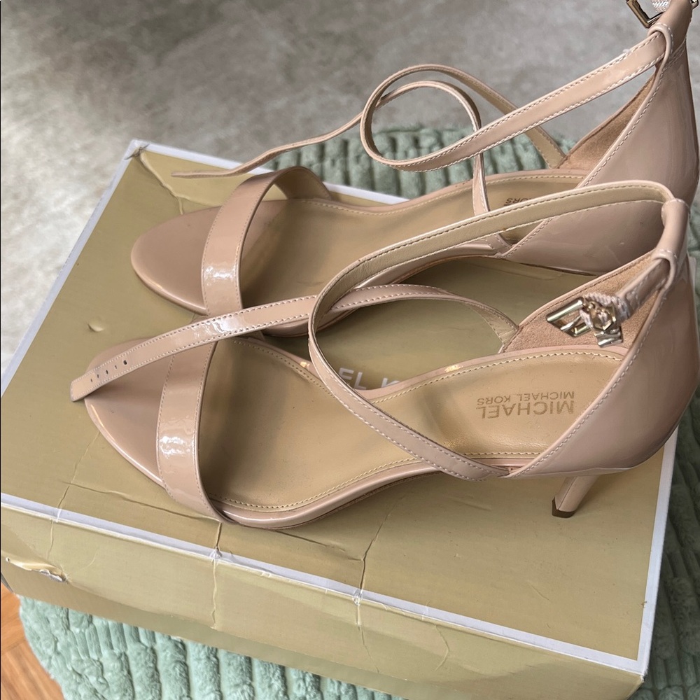Michael Kors Beige Strappy Heels